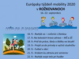 Európsky týždeň mobility 2020 v Rožkovanoch