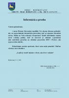 Informácia a prosba Železníc Slovenskej republiky 